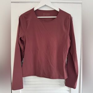 Aritzia Golden Butter New Essential Longsleeve t-shirt, XL, Opera Rose